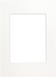 Passepartout hvit 9x12x/13x18