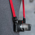 Braid Camera Strap Red